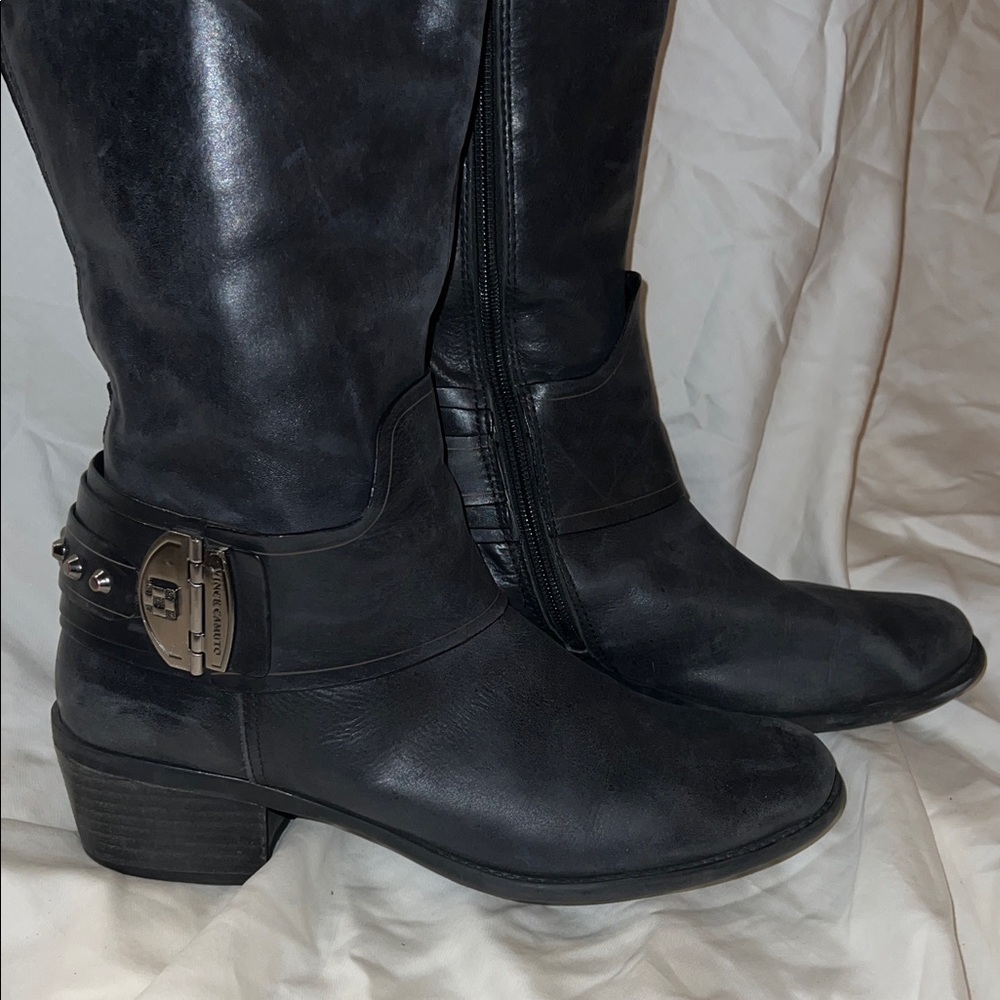 Vince Camuto Black Leather Boots